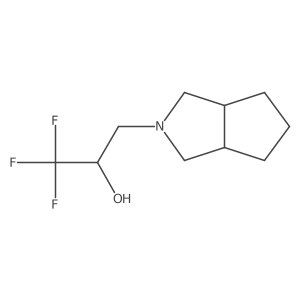 1,1,1-Trifluoro-3-{octahydrocyclopenta[c]pyrrol-2-yl}propan-2-ol结构式