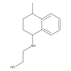 2-[(4-Methyl-1,2,3,4-tetrahydronaphthalen-1-yl)amino]ethan-1-ol结构式