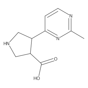 4-(2-Methylpyrimidin-4-yl)pyrrolidine-3-carboxylic acid Structure