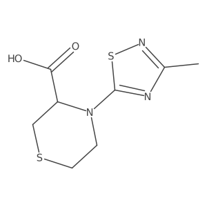 4-(3-Methyl-1,2,4-thiadiazol-5-yl)thiomorpholine-3-carboxylic acid Structure