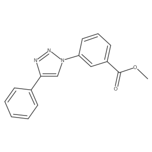 Methyl 3-(4-phenyl-1H-1,2,3-triazol-1-yl)benzoate结构式