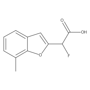 2-Fluoro-2-(7-methyl-1-benzofuran-2-yl)acetic acid Structure