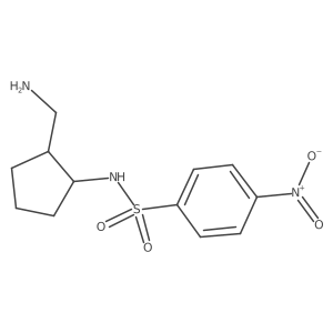 N-[2-(Aminomethyl)cyclopentyl]-4-nitrobenzene-1-sulfonamide Structure