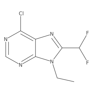 6-Chloro-8-(difluoromethyl)-9-ethyl-9H-purine Structure