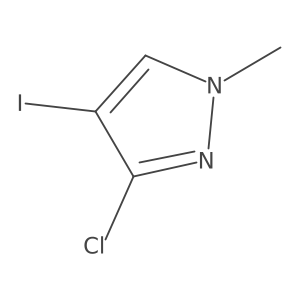 3-Chloro-4-iodo-1-methyl-1H-pyrazole Structure