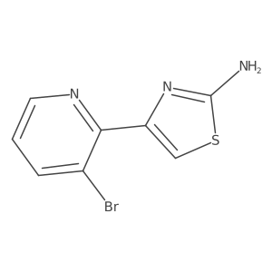 4-(3-Bromopyridin-2-yl)-1,3-thiazol-2-amine Structure