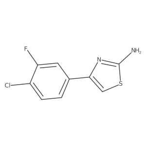 4-(4-Chloro-3-fluorophenyl)-1,3-thiazol-2-amine Structure