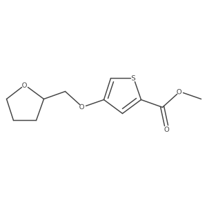 Methyl 4-((tetrahydrofuran-2-yl)methoxy)thiophene-2-carboxylate结构式