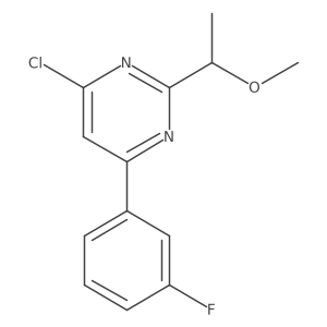 4-Chloro-6-(3-fluorophenyl)-2-(1-methoxyethyl)pyrimidine Structure