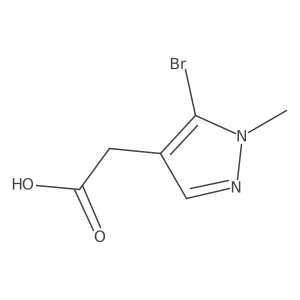 2-(5-bromo-1-methyl-1H-pyrazol-4-yl)acetic acid结构式