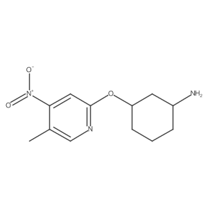 Cyclohexanamine, 3-[(5-methyl-4-nitro-2-pyridinyl)oxy]- Structure