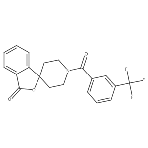 1'-[3-(Trifluoromethyl)benzoyl]spiro[2-benzofuran-3,4'-piperidine]-1-one Structure