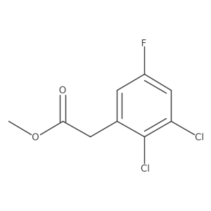 Methyl 2,3-dichloro-5-fluorophenylacetate结构式