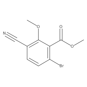 Methyl 6-bromo-3-cyano-2-methoxybenzoate结构式