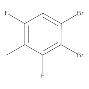 3,4-Dibromo-2,6-difluorotoluene Structure