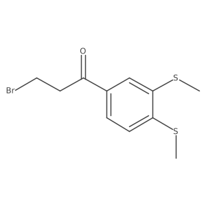 1-(3,4-Bis(methylthio)phenyl)-3-bromopropan-1-one Structure