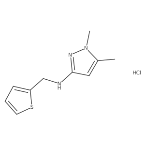 1,5-dimethyl-N-(2-thienylmethyl)-1H-pyrazol-3-amine Structure