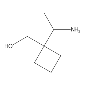 1-(1-Aminoethyl)cyclobutanemethanol结构式