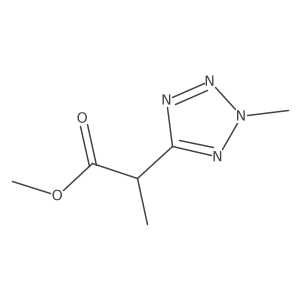 methyl 2-(2-methyl-2H-1,2,3,4-tetrazol-5-yl)propanoate Structure