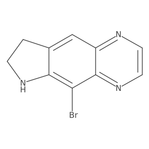 5-Bromo-6H,7H,8H-pyrrolo[2,3-g]quinoxaline结构式