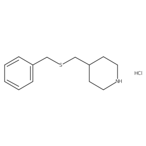 4-[(Benzylsulfanyl)methyl]piperidine hydrochloride结构式