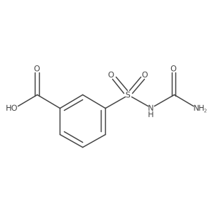 3-(Carbamoylsulfamoyl)benzoic acid Structure