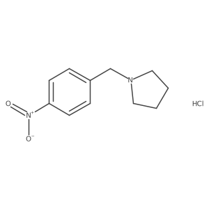 1-[(4-Nitrophenyl)methyl]pyrrolidine hydrochloride Structure