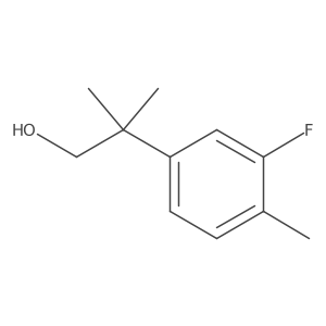 2-(3-Fluoro-4-methylphenyl)-2-methylpropan-1-ol结构式