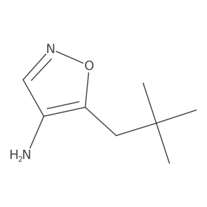 5-(2,2-Dimethylpropyl)-1,2-oxazol-4-amine Structure