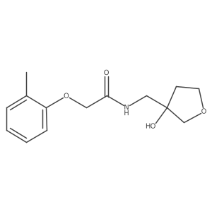 N-((3-hydroxytetrahydrofuran-3-yl)methyl)-2-(o-tolyloxy)acetamide Structure