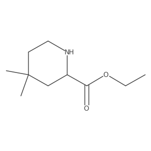 Ethyl 4,4-dimethylpiperidine-2-carboxylate结构式