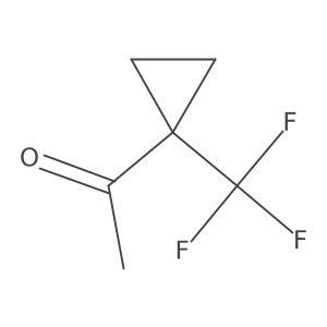1-[1-(Trifluoromethyl)cyclopropyl]ethanone结构式