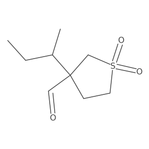 3-(Butan-2-yl)-1,1-dioxo-1lambda6-thiolane-3-carbaldehyde Structure