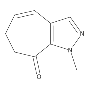 1-Methyl-6,7-dihydrocyclohepta[c]pyrazol-8-one结构式