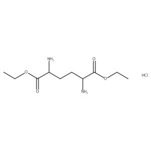 Diethyl 2,5-diaminohexanedioate hydrochloride结构式