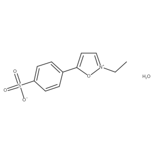4-(2-Ethylisoxazol-2-ium-5-yl)benzenesulfonate hydrate结构式