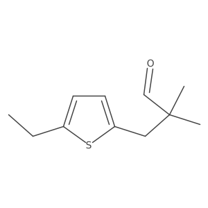 3-(5-Ethylthiophen-2-yl)-2,2-dimethylpropanal结构式