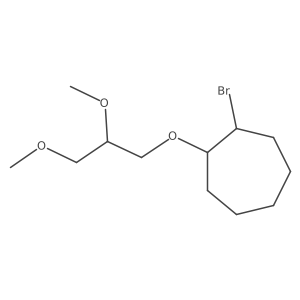 1-Bromo-2-(2,3-dimethoxypropoxy)cycloheptane结构式