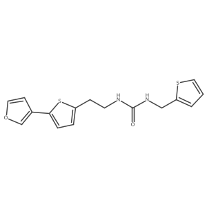 1-(2-(5-(Furan-3-yl)thiophen-2-yl)ethyl)-3-(thiophen-2-ylmethyl)urea Structure