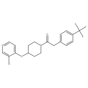1-(4-((3-Chloropyridin-4-yl)oxy)piperidin-1-yl)-2-(4-(trifluoromethyl)phenyl)ethanone Structure
