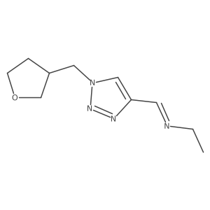 (Z)-Ethyl({1-[(oxolan-3-yl)methyl]-1H-1,2,3-triazol-4-yl}methylidene)amine Structure