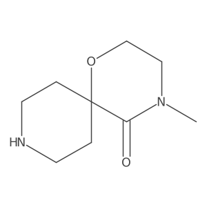 4-Methyl-1-oxa-4,9-diazaspiro[5.5]undecan-5-one结构式