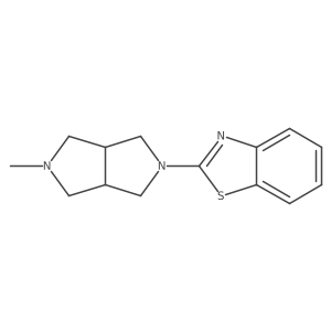 2-(5-methylhexahydropyrrolo[3,4-c]pyrrol-2(1H)-yl)benzo[d]thiazole结构式