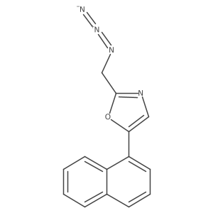 2-(Azidomethyl)-5-(naphthalen-1-yl)oxazole结构式
