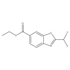 Ethyl 2-(difluoromethyl)benzo[d]thiazole-6-carboxylate Structure