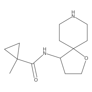 1-methyl-N-{1-oxa-8-azaspiro[4.5]decan-4-yl}cyclopropane-1-carboxamide Structure
