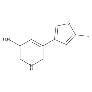 5-(5-Methylthiophen-3-yl)-1,2,3,6-tetrahydropyridin-3-amine Structure