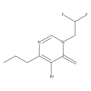5-Bromo-3-(2,2-difluoroethyl)-6-propyl-3,4-dihydropyrimidin-4-one结构式
