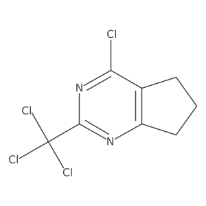 4-chloro-2-(trichloromethyl)-5H,6H,7H-cyclopenta[d]pyrimidine Structure