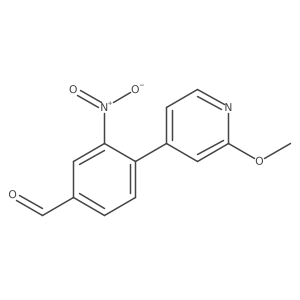 4-(2-Methoxypyridin-4-yl)-3-nitrobenzaldehyde Structure